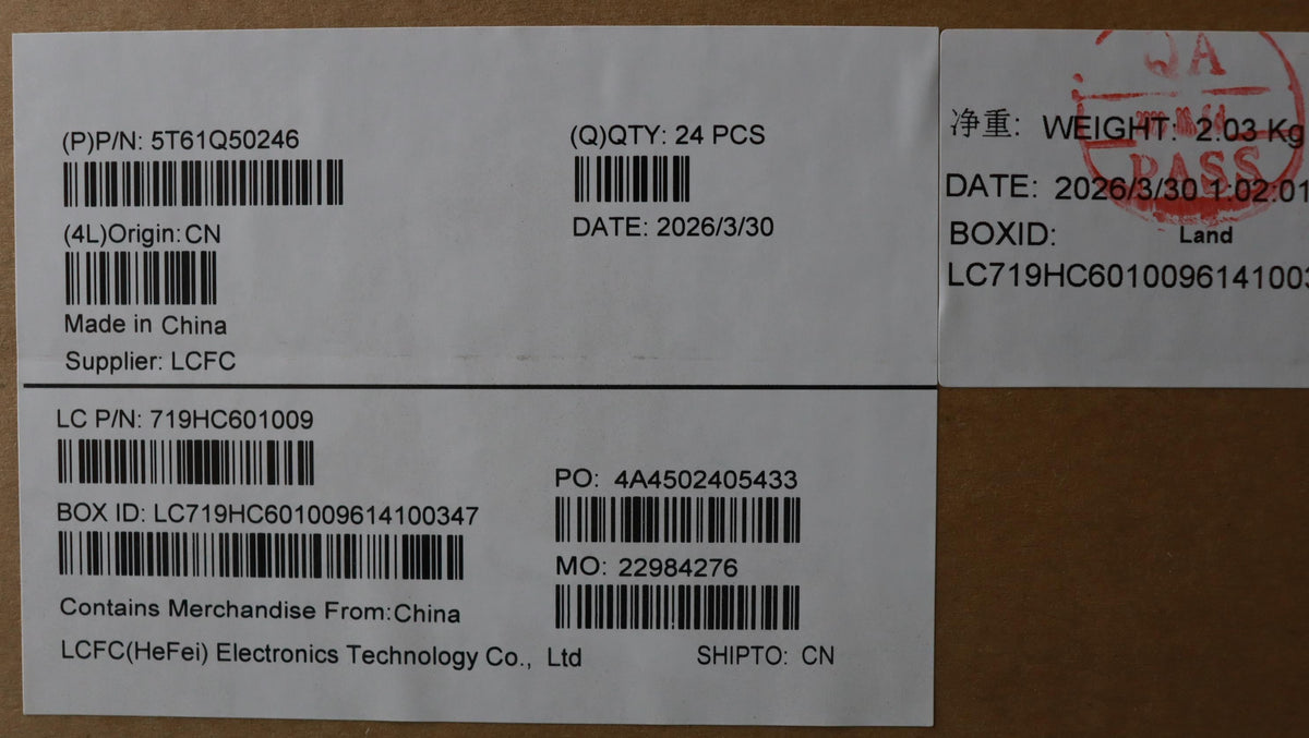 Lenovo CS26 3+2bCP, Glass like Mylar, EL PCB, Black, SOVP&MP, CHY NFC Chicony Board 5T61Q50243