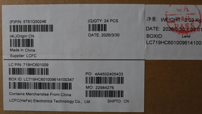 Lenovo CS26 3+2bCP, Glass like Mylar, EL PCB, Black, SOVP&MP, CHY NFC Chicony Board 5T61Q50243
