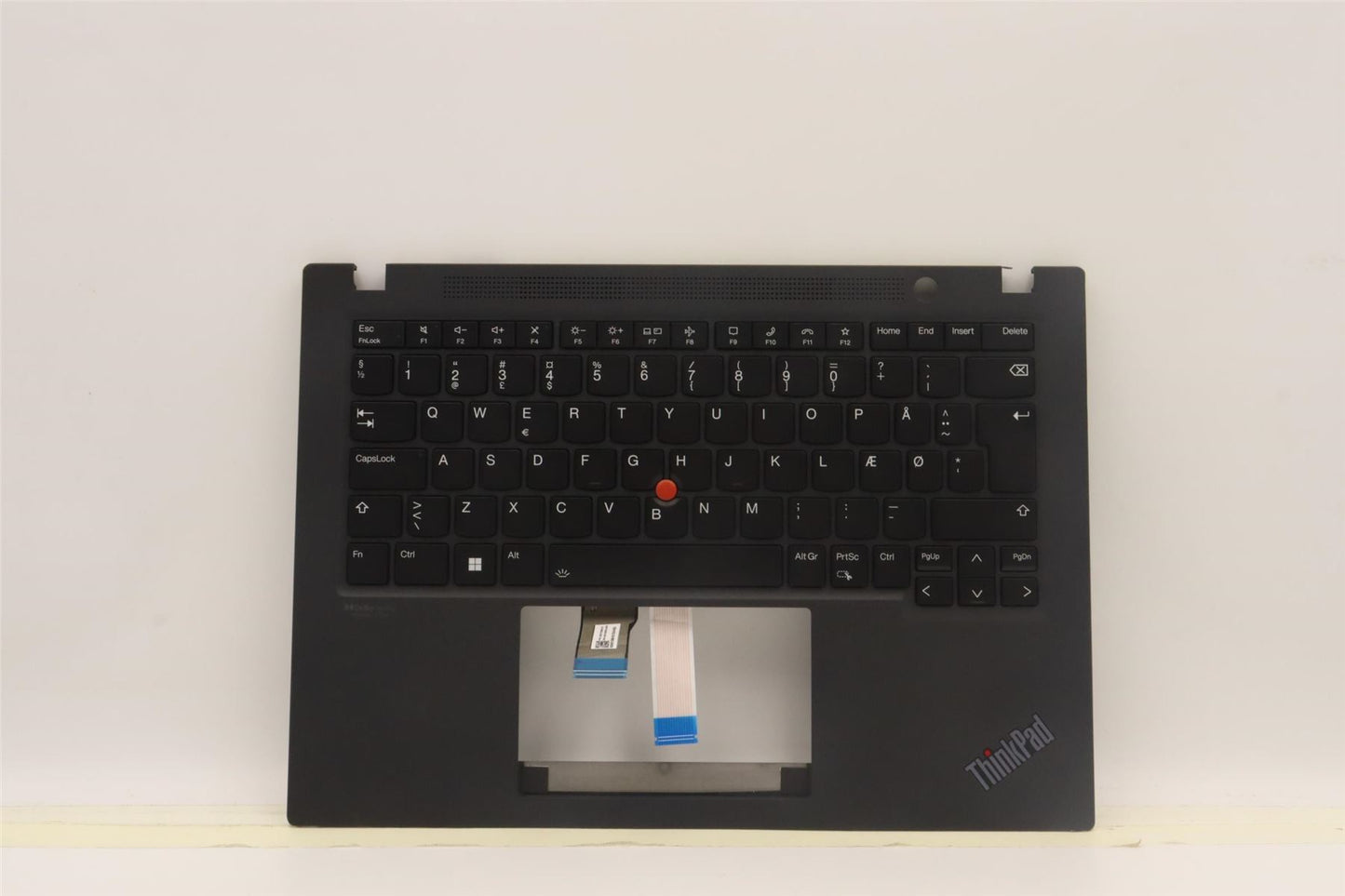 Lenovo ThinkPad T14s Gen 3 Keyboard Palmrest Top Cover Danish Black 5M11H27334