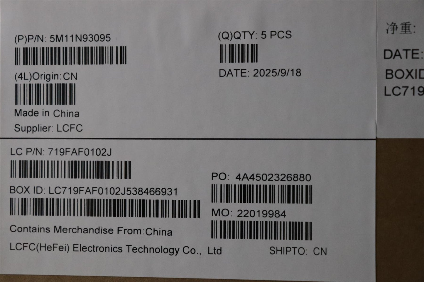 Lenovo MECH_ASM BL KB BK POR PMX 5M11N93097