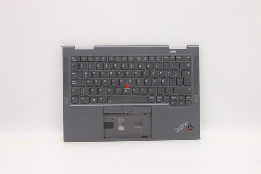 Lenovo Yoga X1 6th Keyboard Palmrest Top Cover Spanish Grey 5M11C40991