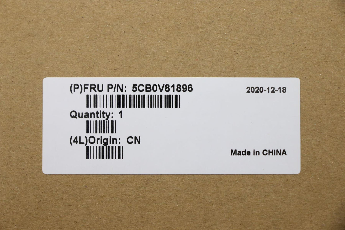 Lenovo COVER A_Cov,BK,FHD STD wo/CAM wo/GSK 5CB0V81896