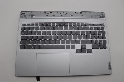 Lenovo 5 15IAH7 Palmrest Cover Touchpad Keyboard Spanish Cloud Grey 5CB1H22909