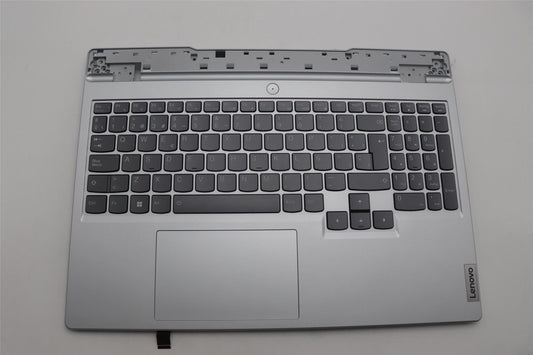 Lenovo 5 15IAH7 Palmrest Cover Touchpad Keyboard Spanish Cloud Grey 5CB1H22909