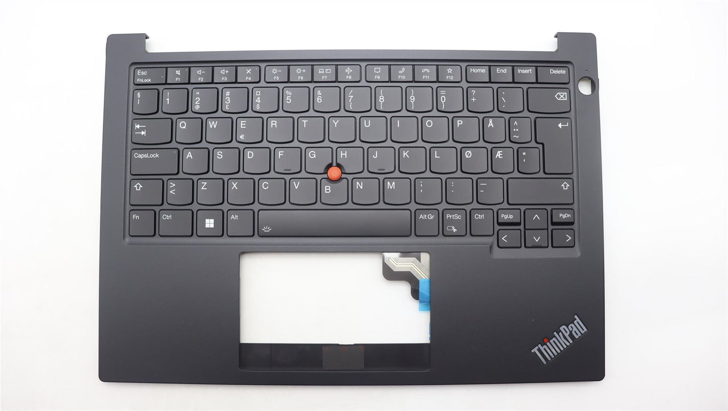 Lenovo ThinkPad E14 Gen 5 Palmrest Cover Keyboard Nordic Black 5M11L60880