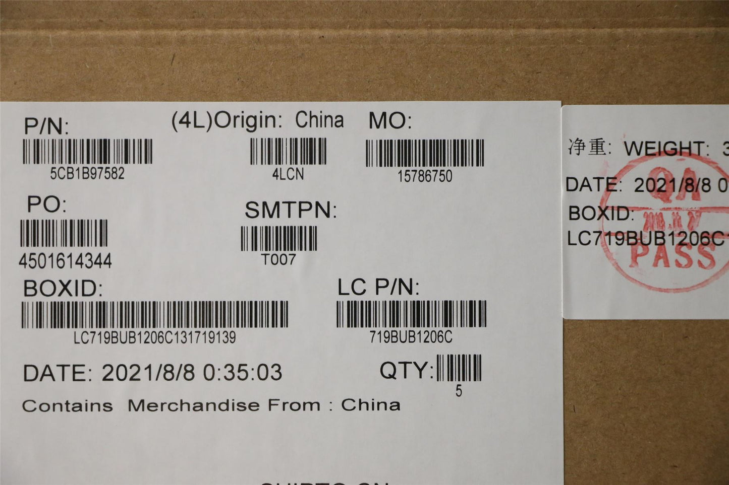 Lenovo Upper Case ASM_FRA L82H9 NFPA/GDIS 5CB1B97582
