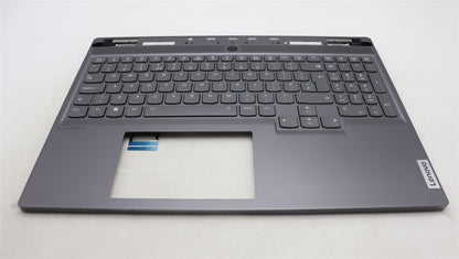 Lenovo Legion S7 16APH8 Keyboard Palmrest Top Cover UK Grey Backlit 5CB1L68905