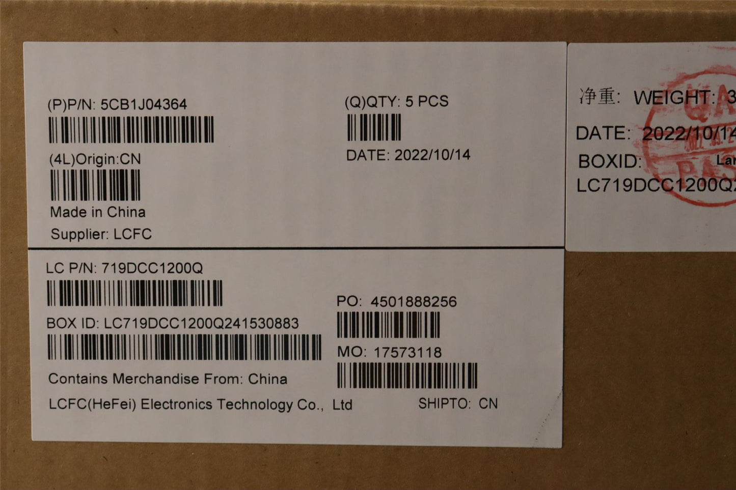 Lenovo Upper Case ASM_NORDIC L82TF WHOG 5CB1J04364