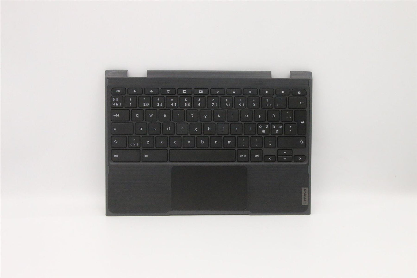 Lenovo Chromebook 300e 2nd Keyboard Palmrest Top Cover Nordic Black 5CB0T79495