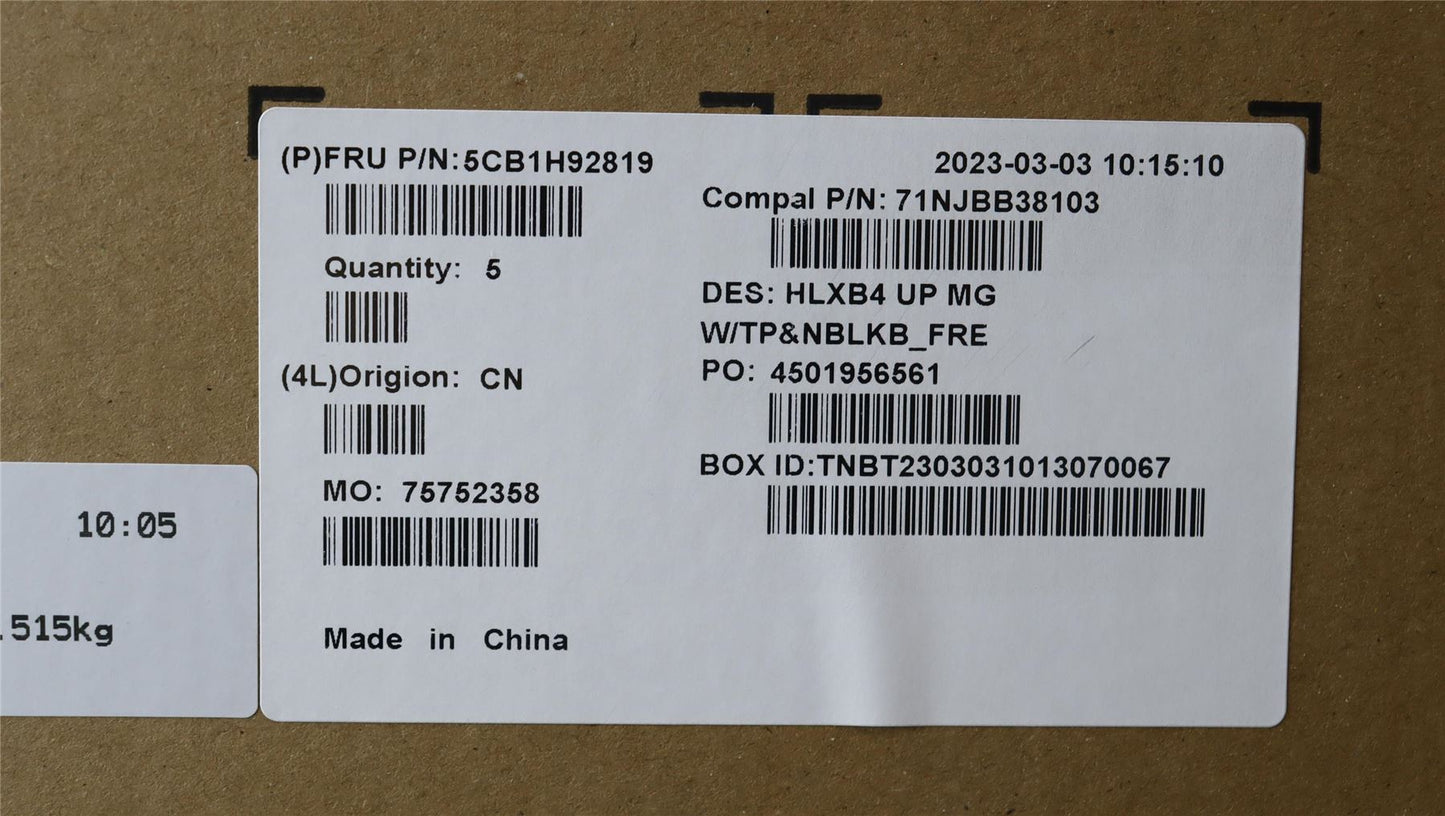 Lenovo ThinkBook 14 G4 ABA Palmrest Cover Touchpad Keyboard French 5CB1H92819