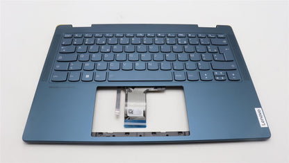 Lenovo Yoga 7 14IRL8 Keyboard Palmrest Top Cover French Tidal Teal 5CB1L40877