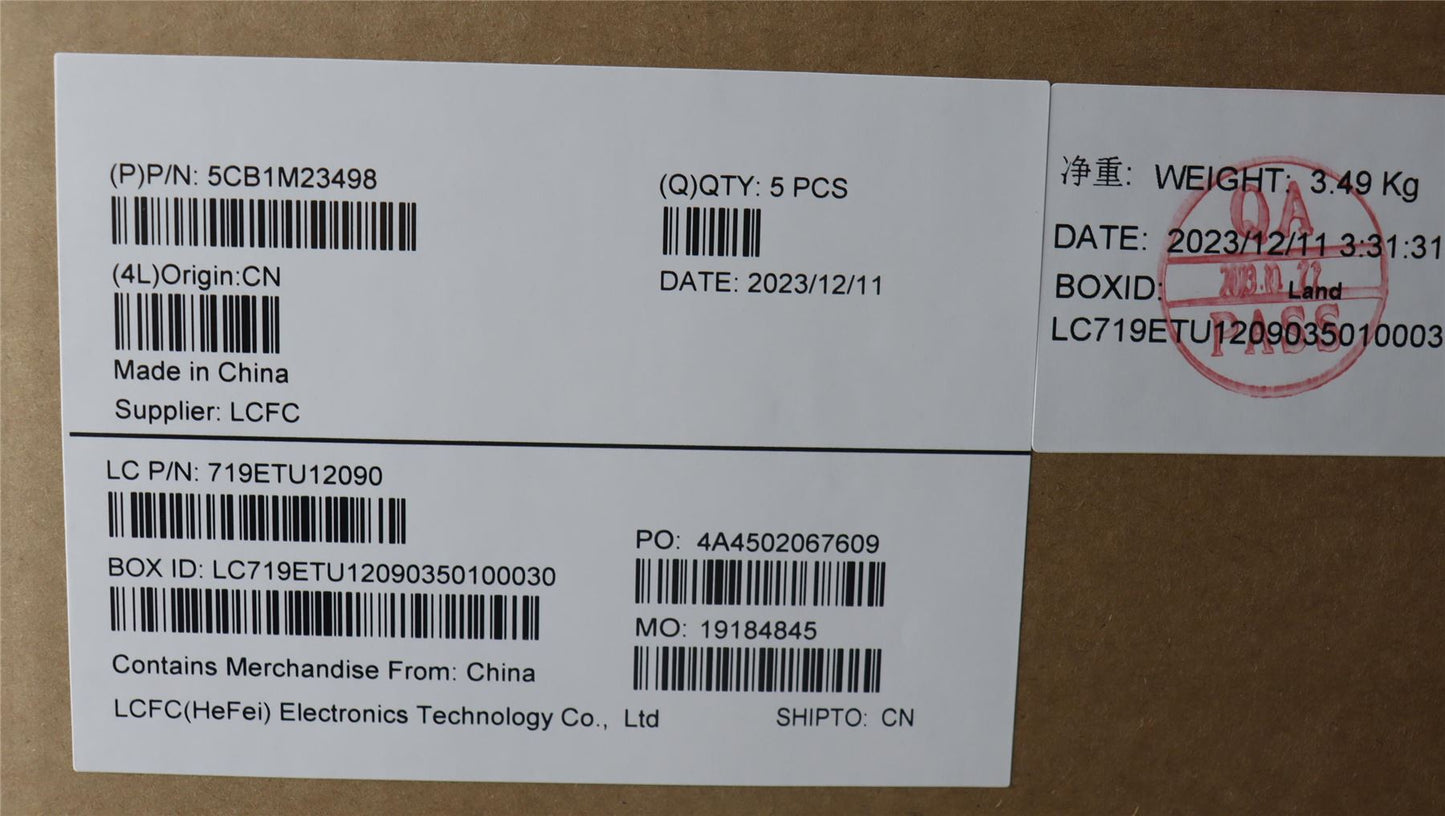 Lenovo COVER Upper Case ASM_NORDIC L 83ERAB BL 5CB1M23498