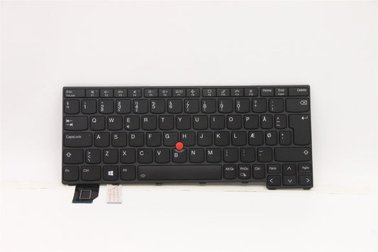 Lenovo ThinkPad X13 2 Keyboard Danish Black Backlit 5N21A21742