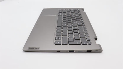 Lenovo Yoga 14s G3 IRU Palmrest Cover Touchpad Keyboard Italian Grey 5CB1L43736