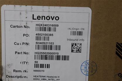 Lenovo HEATSINK Heatsink H 83DU_UMA_INTEL_HY 5H40S21103