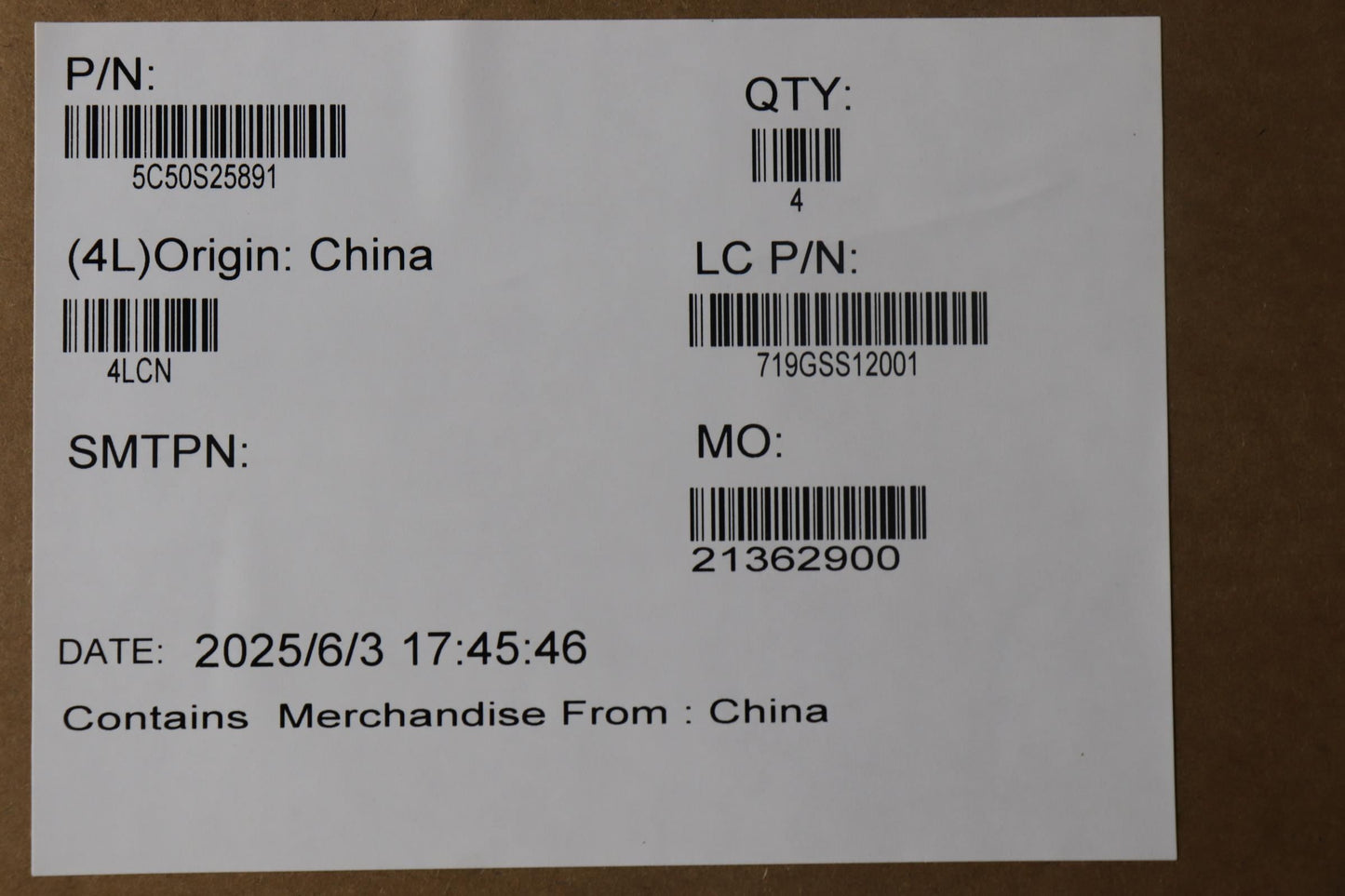 Lenovo CARDPOP L 83M0 IO/BNSG791 I/O Board 5C50S25891