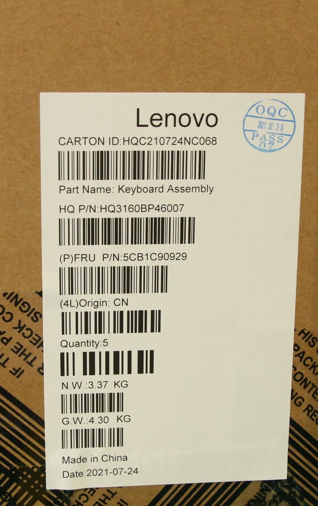 Lenovo Flex 3 11M836 Palmrest Cover Touchpad Keyboard Italian Grey 5CB1C90929