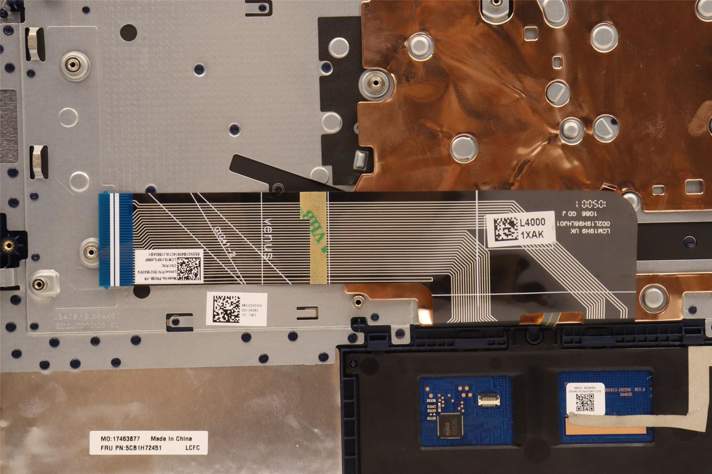Lenovo Upper Case ASM_FRA L82RM AB_FP_BL 5CB1H72451
