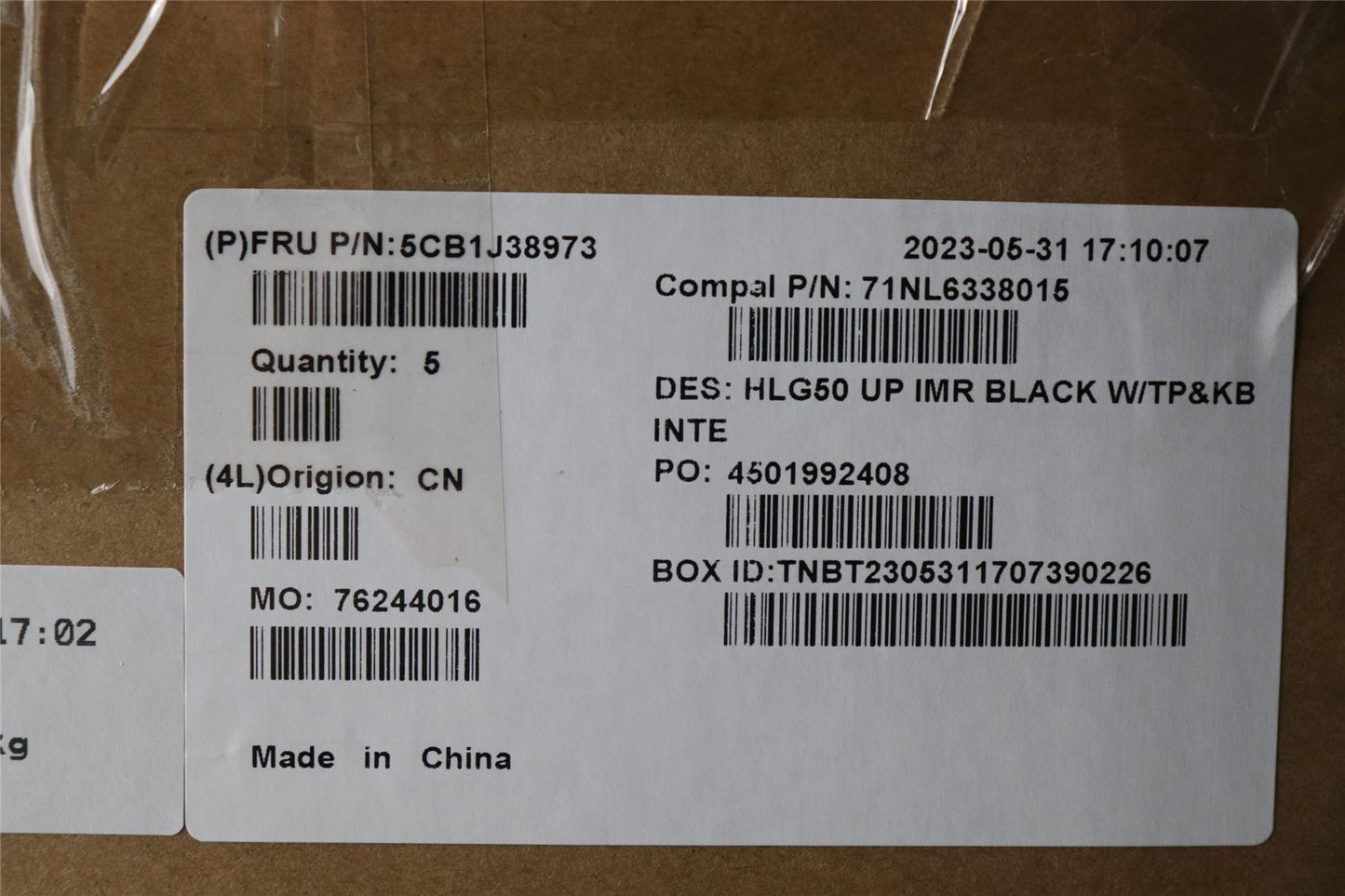 Lenovo IdeaPad 3 15ARH7 Palmrest Cover Touchpad Keyboard US Europe 5CB1J38973