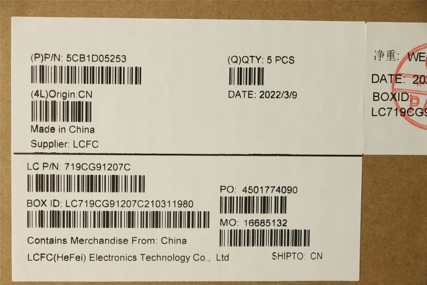 Lenovo Upper Case ASM_SWS L82JDSGw/RGBWRF 5CB1D05253