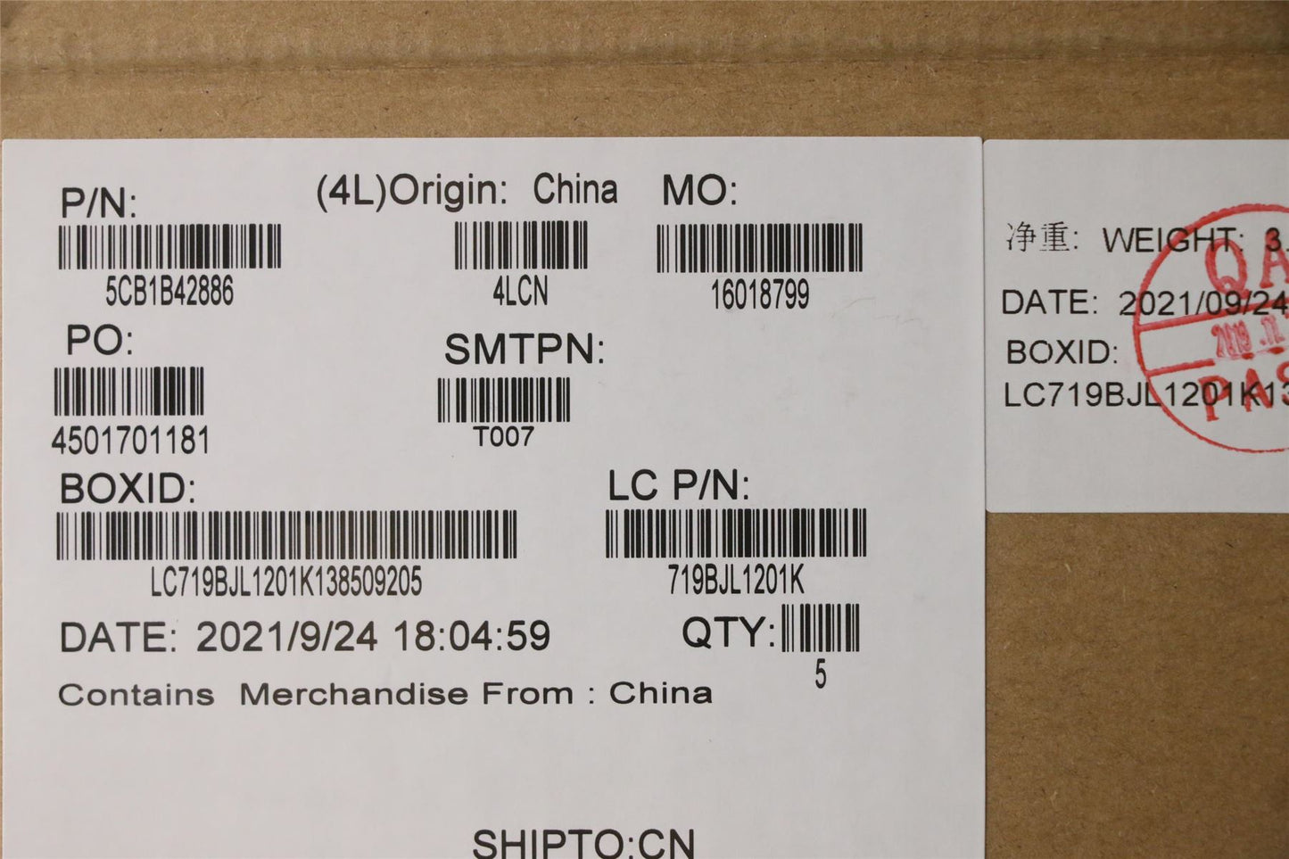 Lenovo Upper Case ASM_SPA L82FG FPABBLML 5CB1B42886