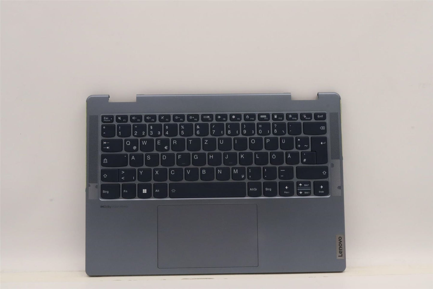 Lenovo Yoga 7 14ARB7 Keyboard Palmrest Top Cover German Grey 5CB1J11094