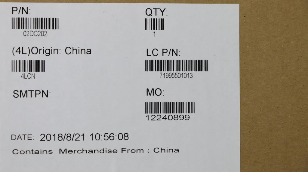 Lenovo FRU i3-8130U IHD620 WIN YT 02DC202