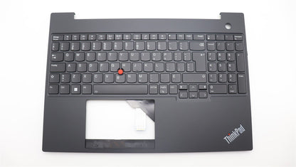 Lenovo ThinkPad E16 Gen 1 Keyboard Palmrest Top Cover Black Backlit 5M11L65168