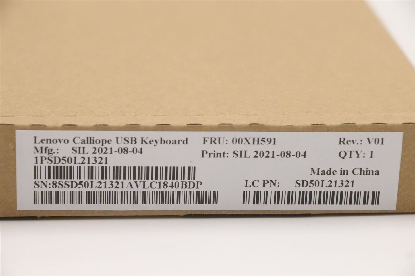 Lenovo ThinkStation P410 P510 P710 P910 P720 USB Wired Keyboard Black 00XH591