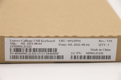 Lenovo ThinkStation P410 P510 P710 P910 P720 USB Wired Keyboard Black 00XH591