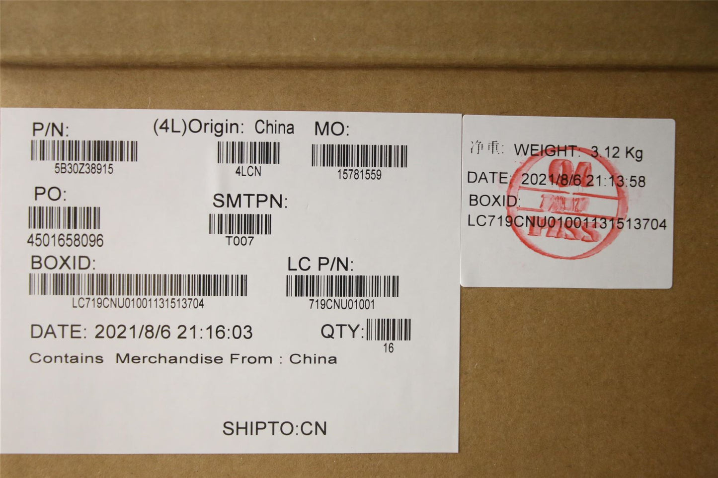 Lenovo BEZEL B_COVE_UHD_SUB_ASSY 5B30Z38915