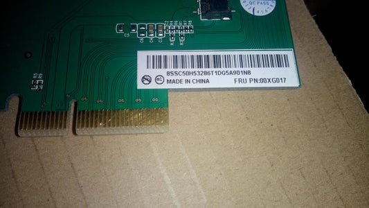 Lenovo 00XG017 PCIeX4 to M.2 SSD riser card HP