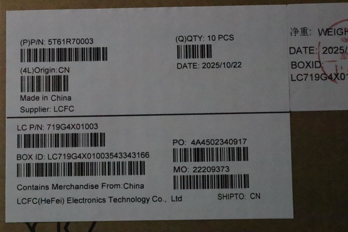 Lenovo ForcePad_Glacier white Touchpad Board 5T61R70003
