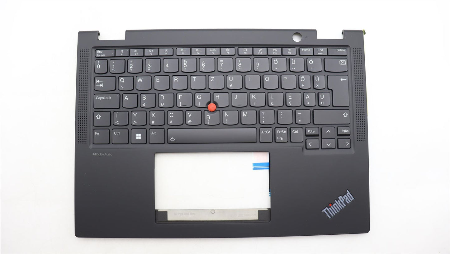 Lenovo ThinkPad X13 Gen 4 Keyboard Palmrest Top Cover Hungarian Black 5M11L64124