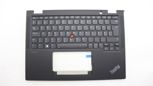 Lenovo ThinkPad X13 Gen 4 Keyboard Palmrest Top Cover Hungarian Black 5M11L64124