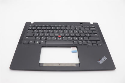 Lenovo ThinkPad X13 Gen 4 Keyboard Palmrest Top Cover Ukrainian Black 5M11H94352