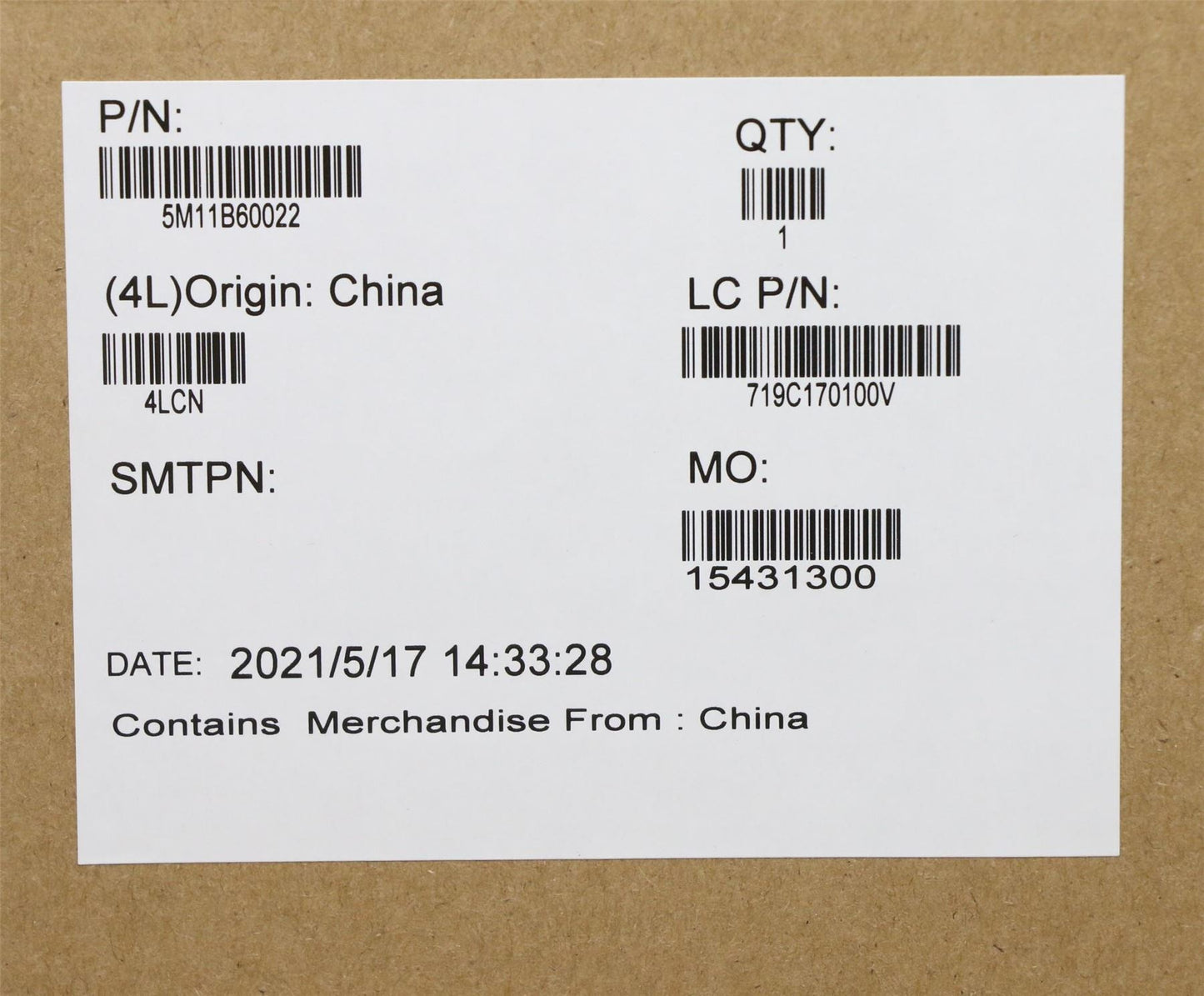 Lenovo MECH_ASM 14WQUXGA,AR,IR,HPD,GY,LBO/CSOT 5M11H78641