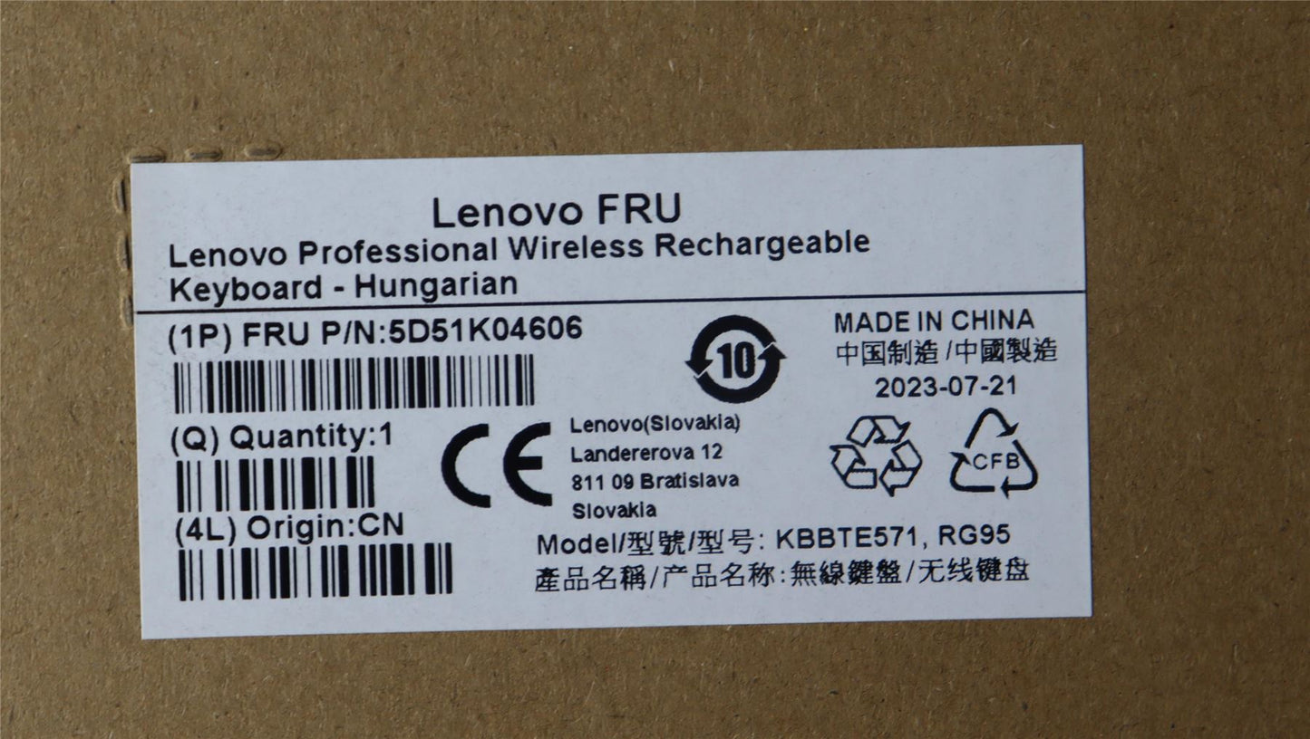 Lenovo Slim KB II-Hungarian 5D51K04606