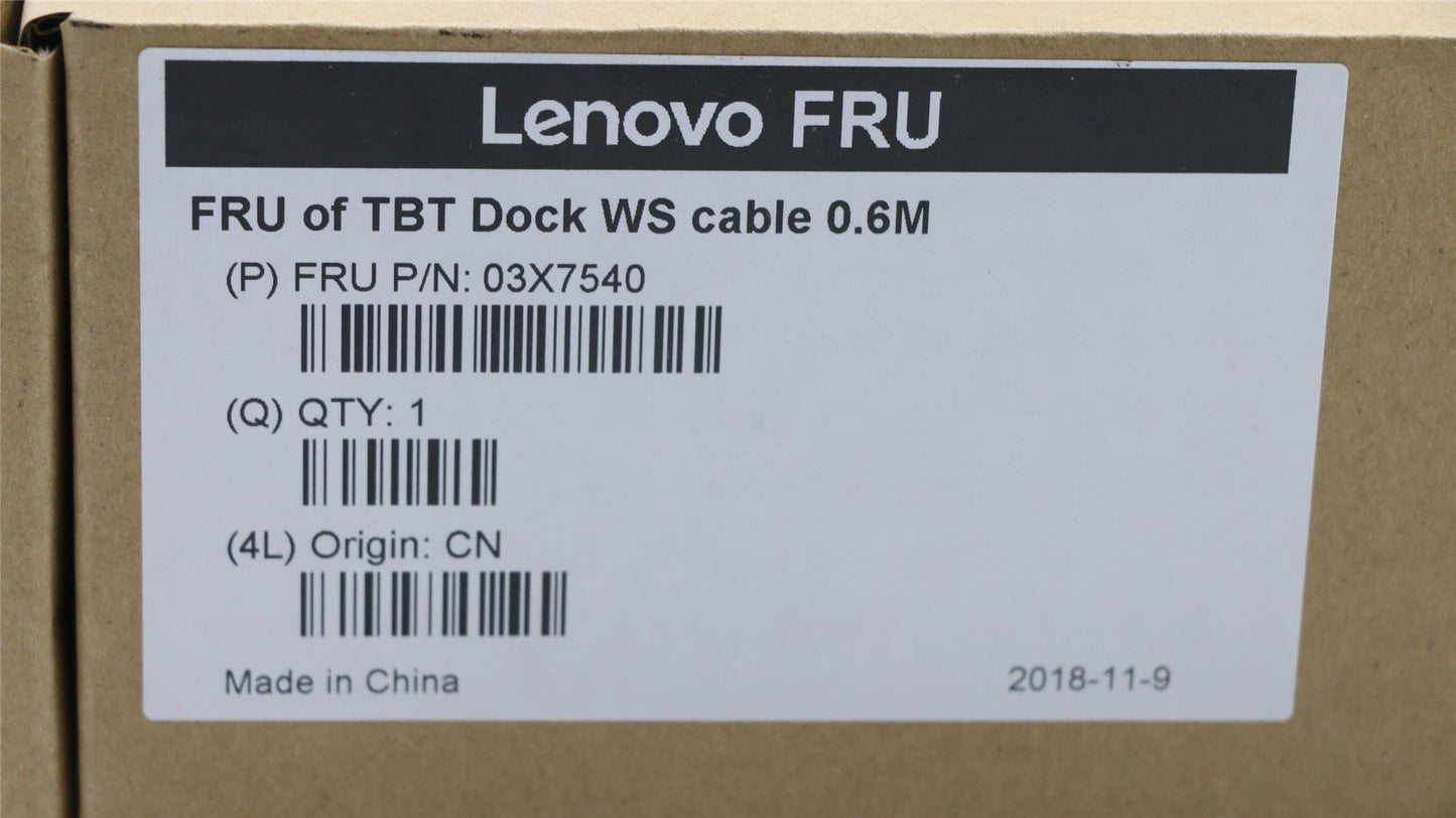 Lenovo ThinkPad Thunderbolt 3 Dock 2 TBT WS cable 03X7540