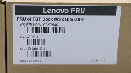 Lenovo ThinkPad Thunderbolt 3 Dock 2 TBT WS cable 03X7540