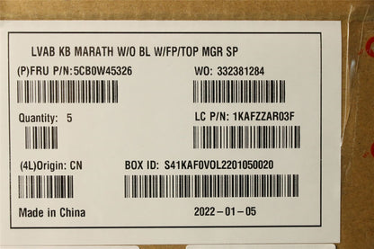 Lenovo Upper CaseQ20RWFP_MGR_NBL_HIN 5CB0W45326