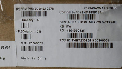 Lenovo UpperCase_ITA C82XD NFP CG BL PL 5CB1L10878