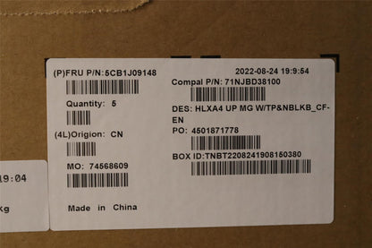 Lenovo Upper Case ASM_FRA/ENG C21DH MGNBL 5CB1J09148