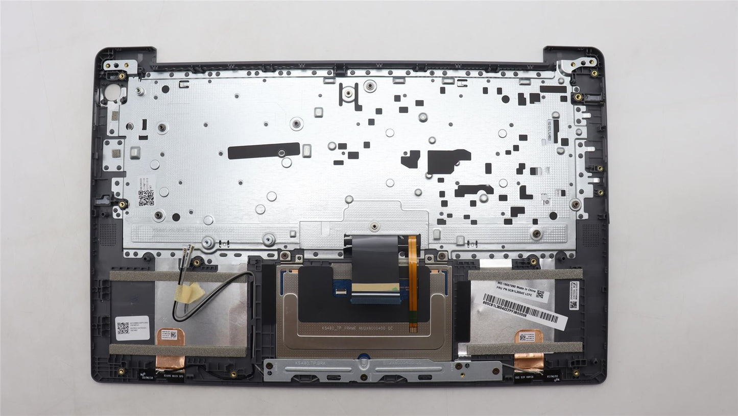 Lenovo IdeaPad 3 14AMN8 Palmrest Cover Touchpad Keyboard Belgian 5CB1L30042