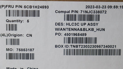 Lenovo Upper Case ASM_HUN C 82UD BL 5CB1H24593