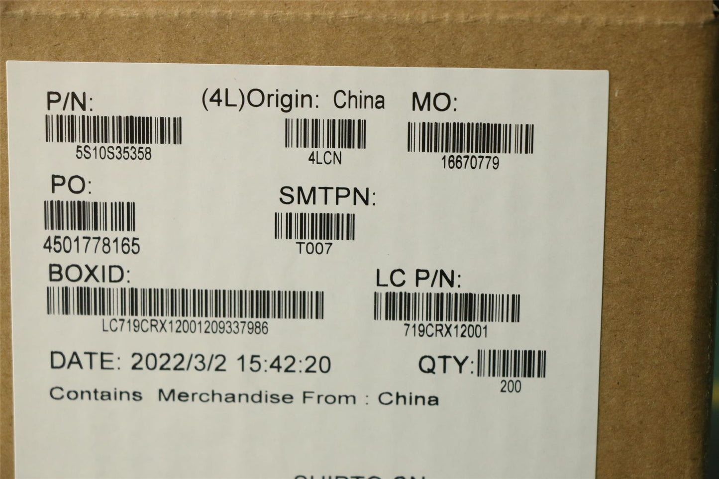 Lenovo SCREW SCREW L82L0 M2.0D 3.5L 3.5D 0.4T 5S10S35358