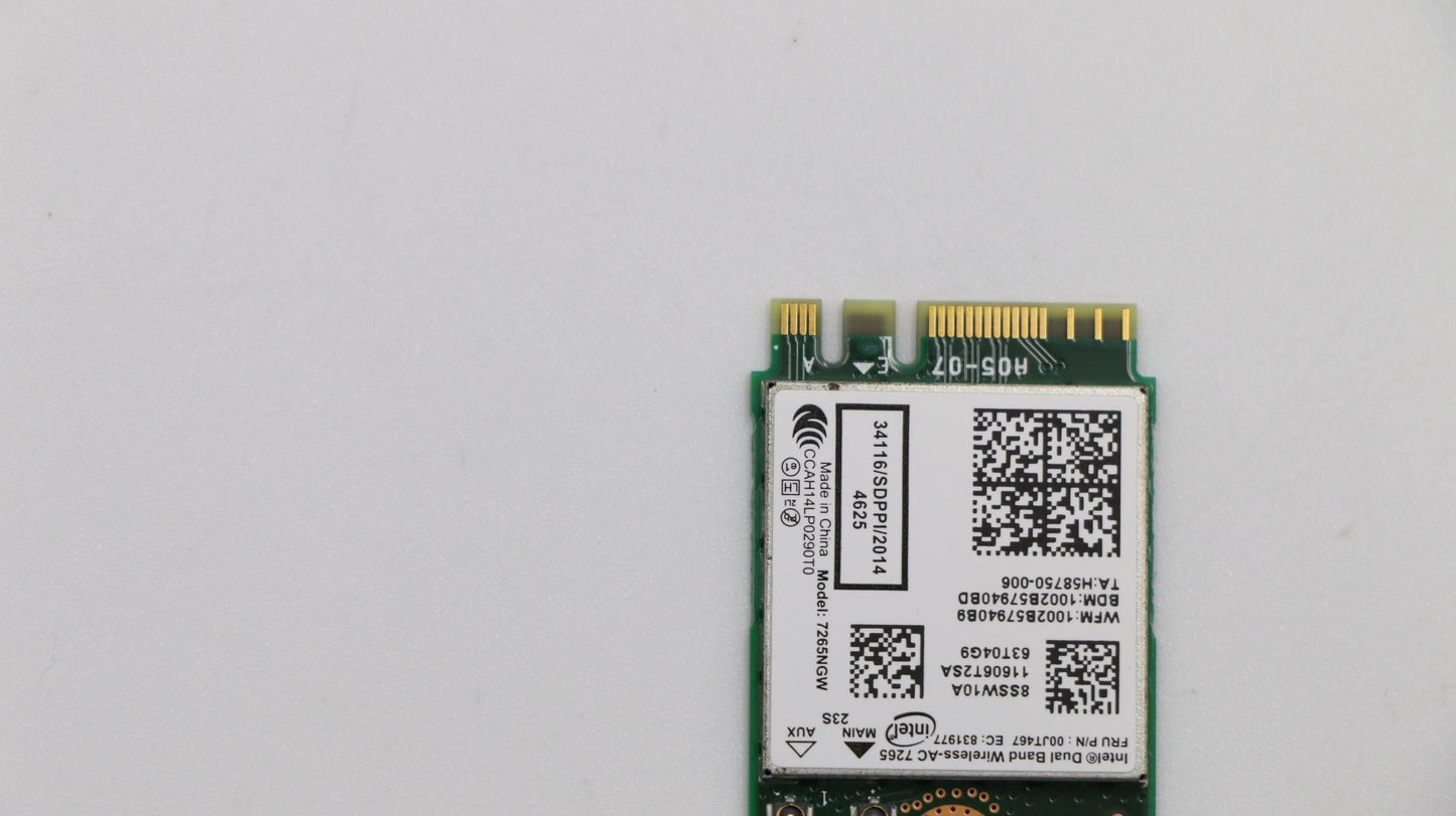 Lenovo Wireless, CMB, IN, SP ac D Board 00JT467