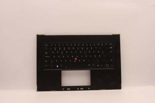 Lenovo ThinkPad Z16 Gen 1 Keyboard Palmrest Top Cover Danish Black 5M11J13396