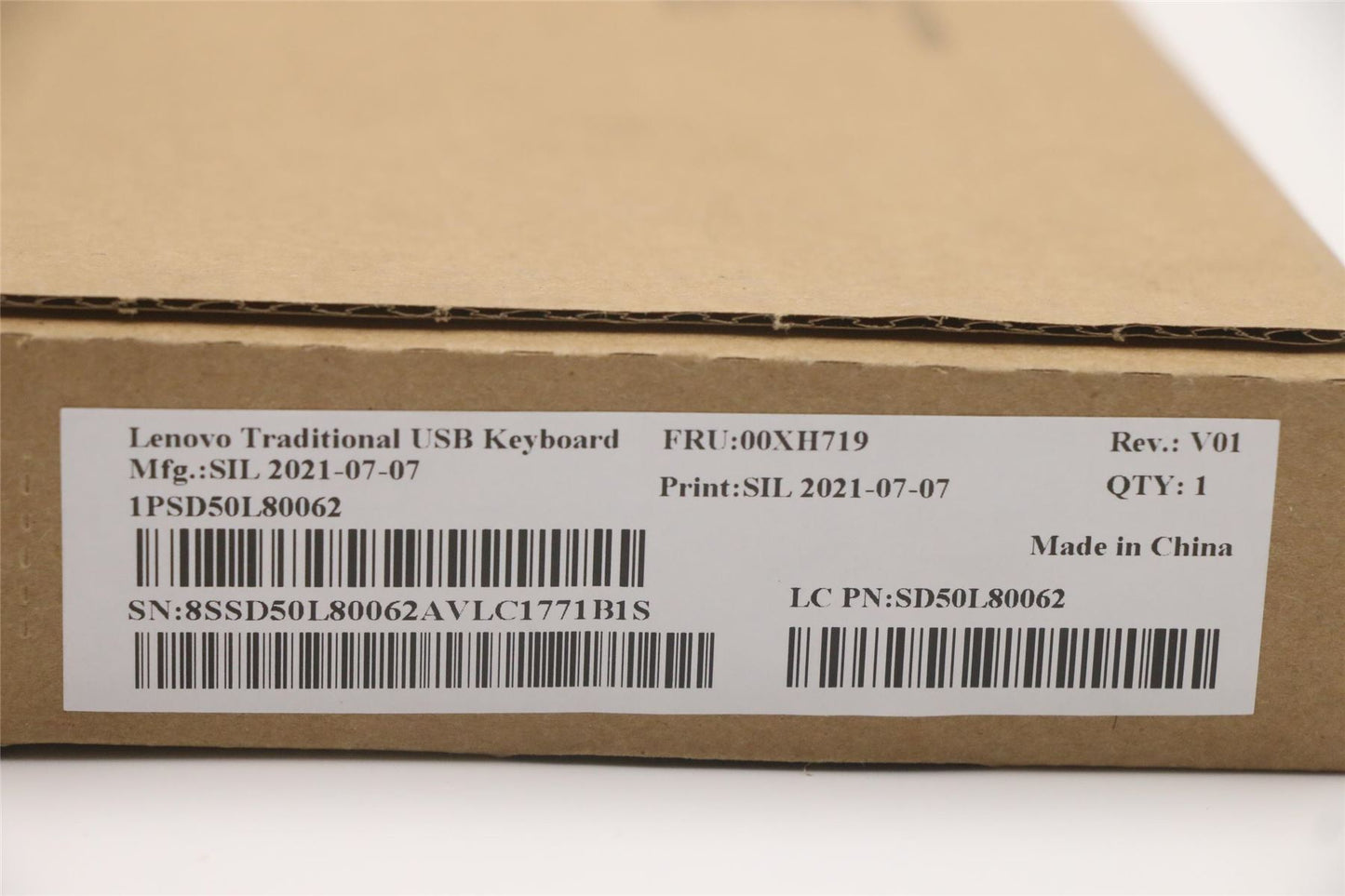 Lenovo ThinkStation P410 P510 P710 P720 P920 USB Wired Keyboard Black 00XH719