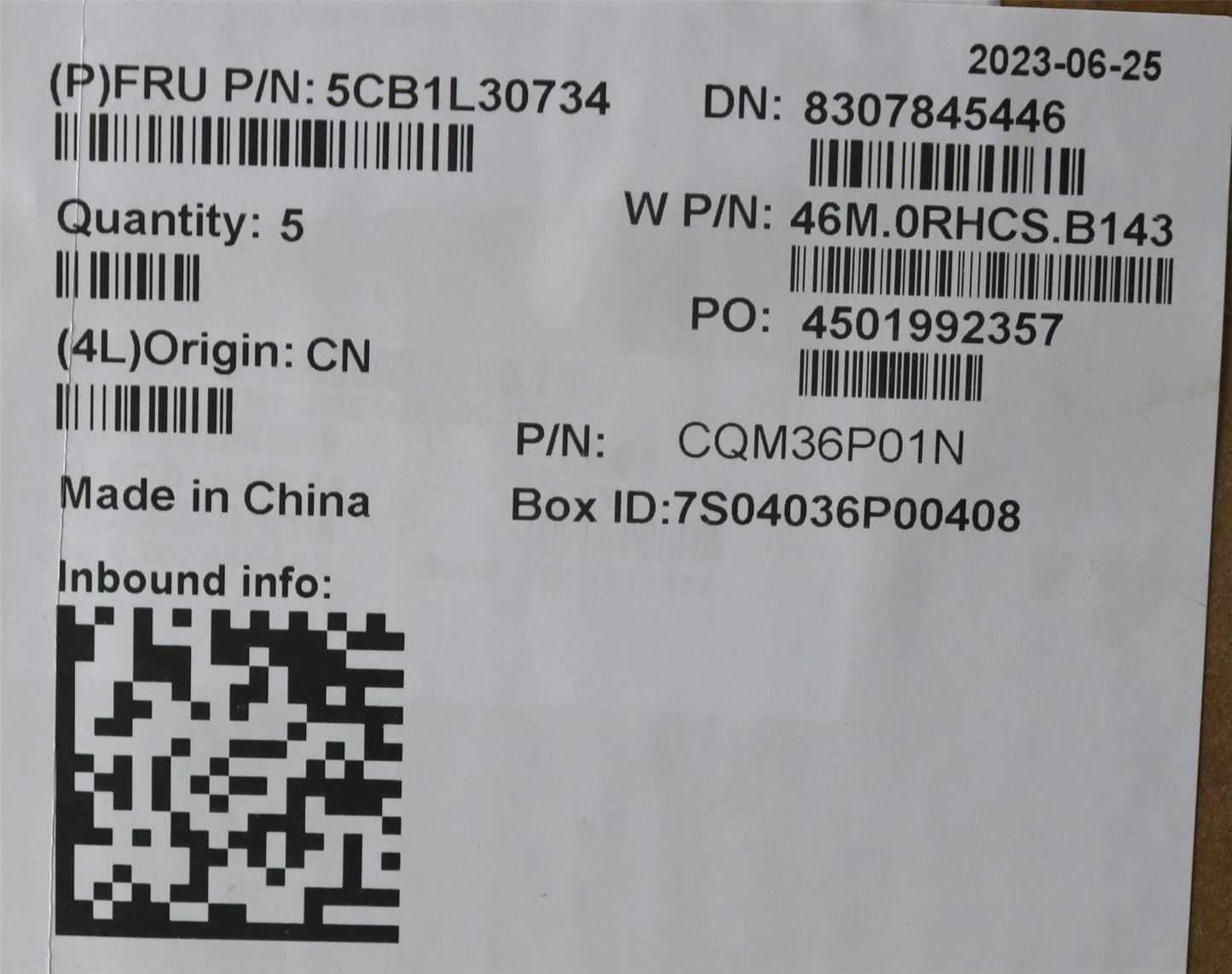 Lenovo Upper Case ASM_GER W 82Y0 SB BL 5CB1L30734